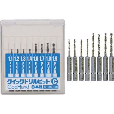 GodHand DBQ-8C Quick Attachable Drill Bit Set C 8pc